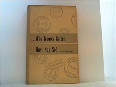Image for ...Who Knows Better Must Say So!