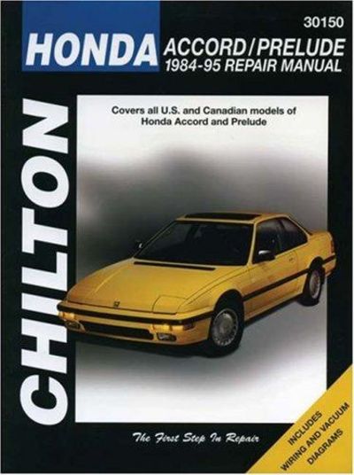 Image for Honda Accord And Prelude, 1984-95 (Chilton's Total Car Care Repair Manual)