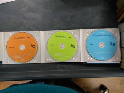 Image for CHAMPION OF HOPE 3D (ONE DVD;ONE CD (LISTEN); AND ONE INTERACTIVE SPIRITUAL DEVELOPMENT CD (LEARN))