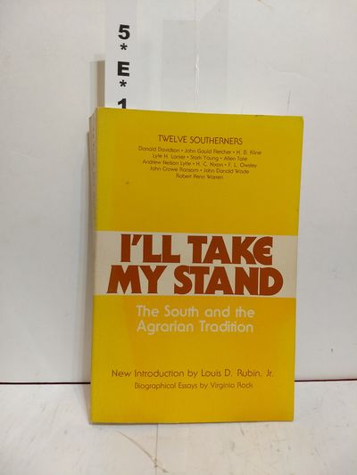 Image for I'll Take My Stand: The South And The Agrarian Tradition (library Of Southern Civilization)